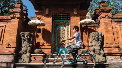 jalur bersepeda di ubud