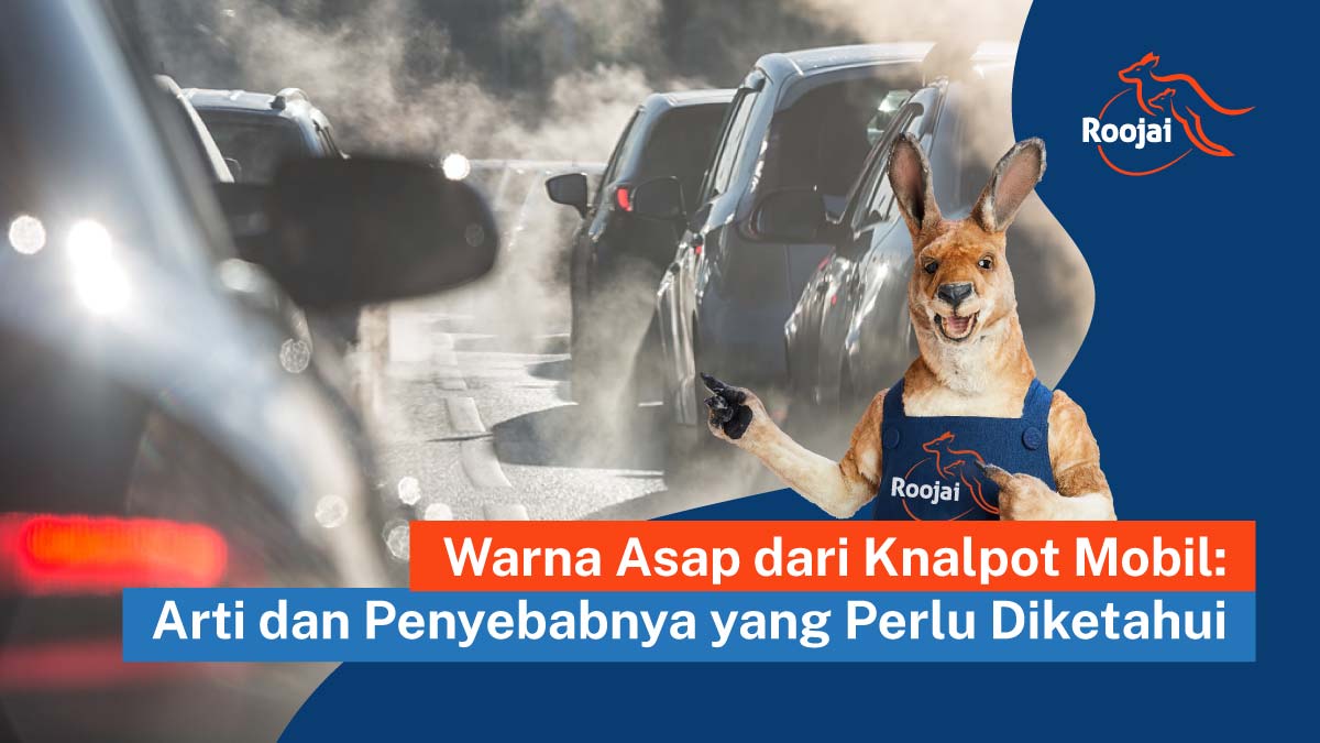 knalpot mobil keluar asap putih dan air | roojai.co.id